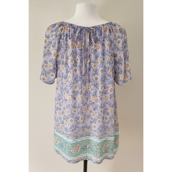 Lauren Conrad Top L Boho Cottagecore Peasant Garden Romantic Soft Surrounding - Picture 2 of 13